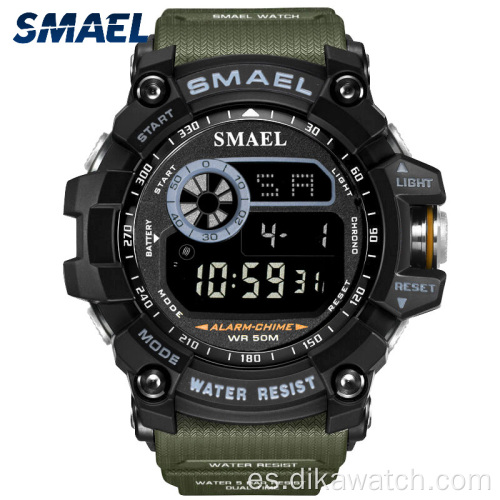 SMAEL Relojes digitales militares Reloj impermeable con alarma para hombres